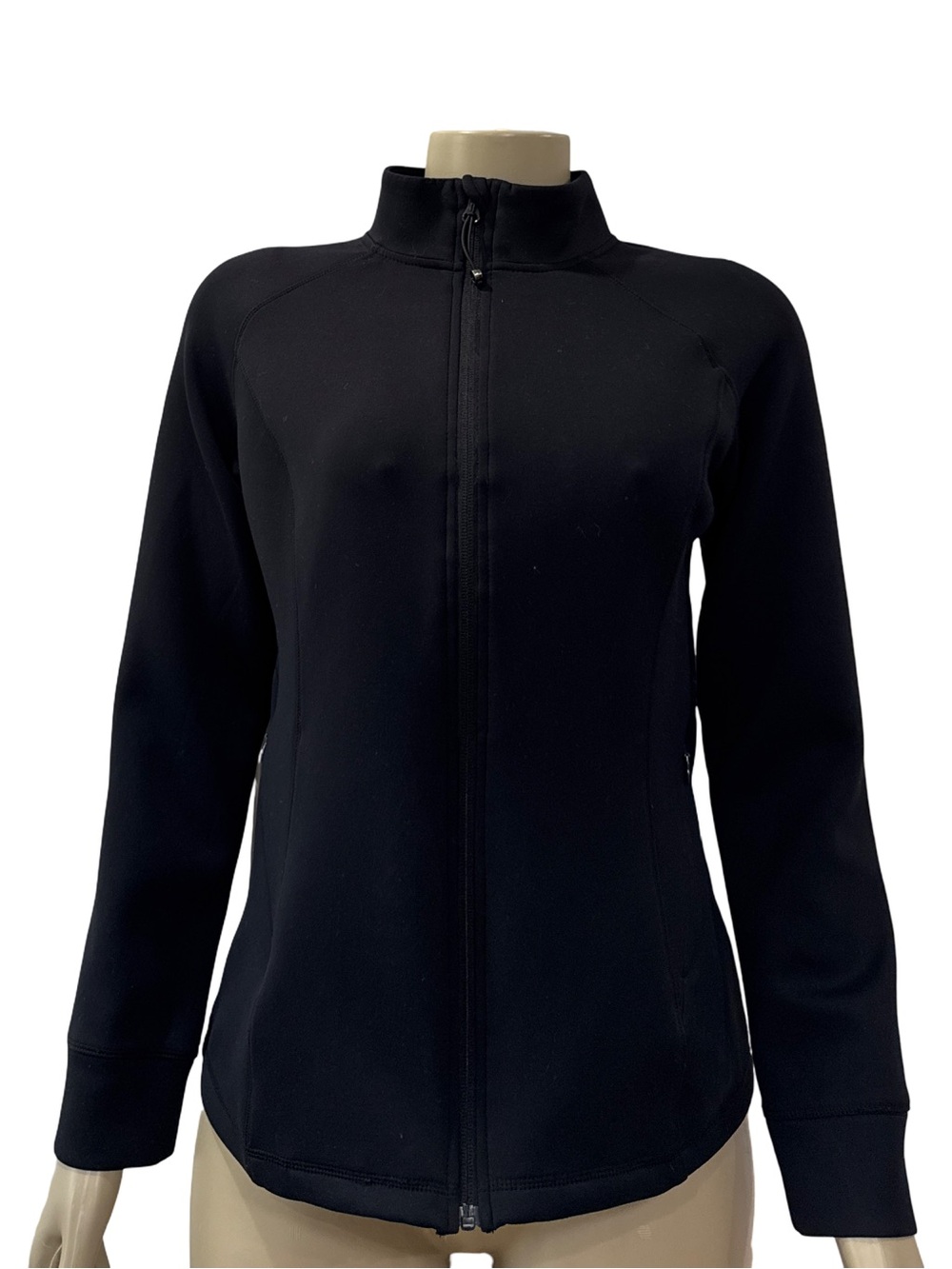 32 Degrees Black Zip-Up Bomber Jacket